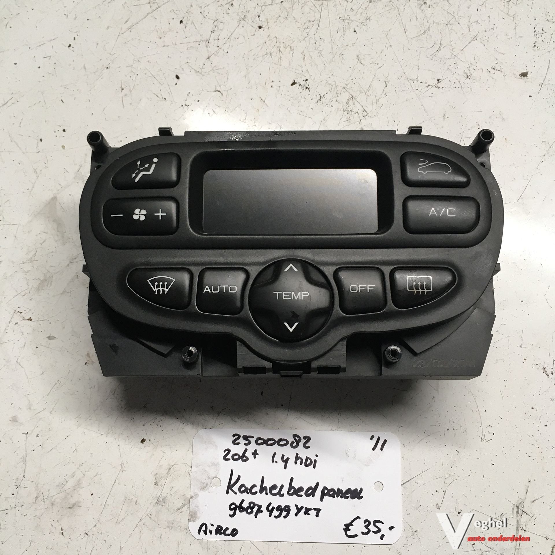 Peugeot 206+ 2011  Kachelbedieningspaneel (airco)  9687499 Y, Gebruikt, -, -, Ophalen of Verzenden