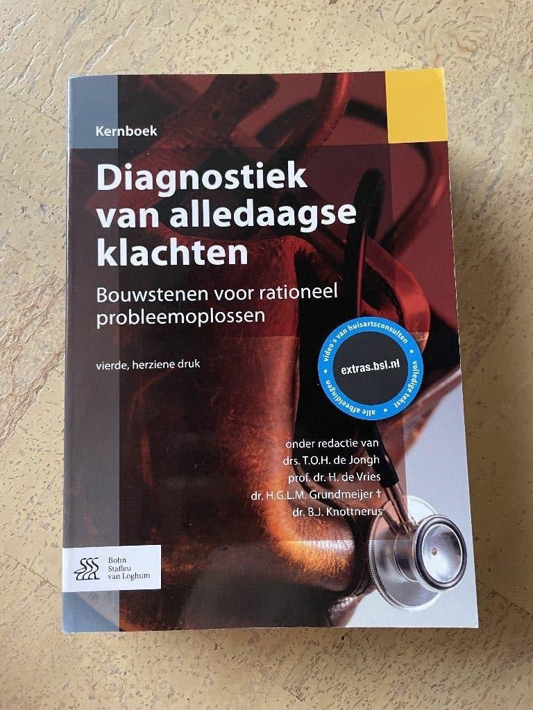 Diagnostiek van alledaagse klachten -- 4e editie, Boeken, Ophalen, Zo goed als nieuw, Drs. T.O.H. De Jongh