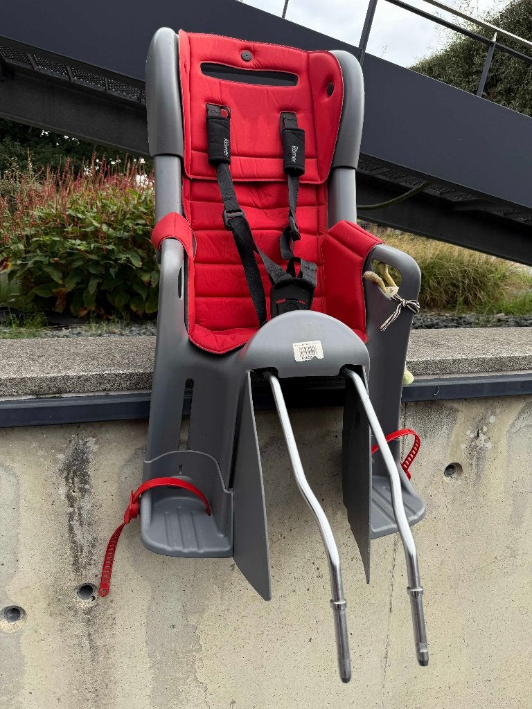 Romer fiets stoel met bevestiging, Vélos & Vélomoteurs, Enlèvement, Comme neuf, Romer Jockey, Repose-pieds