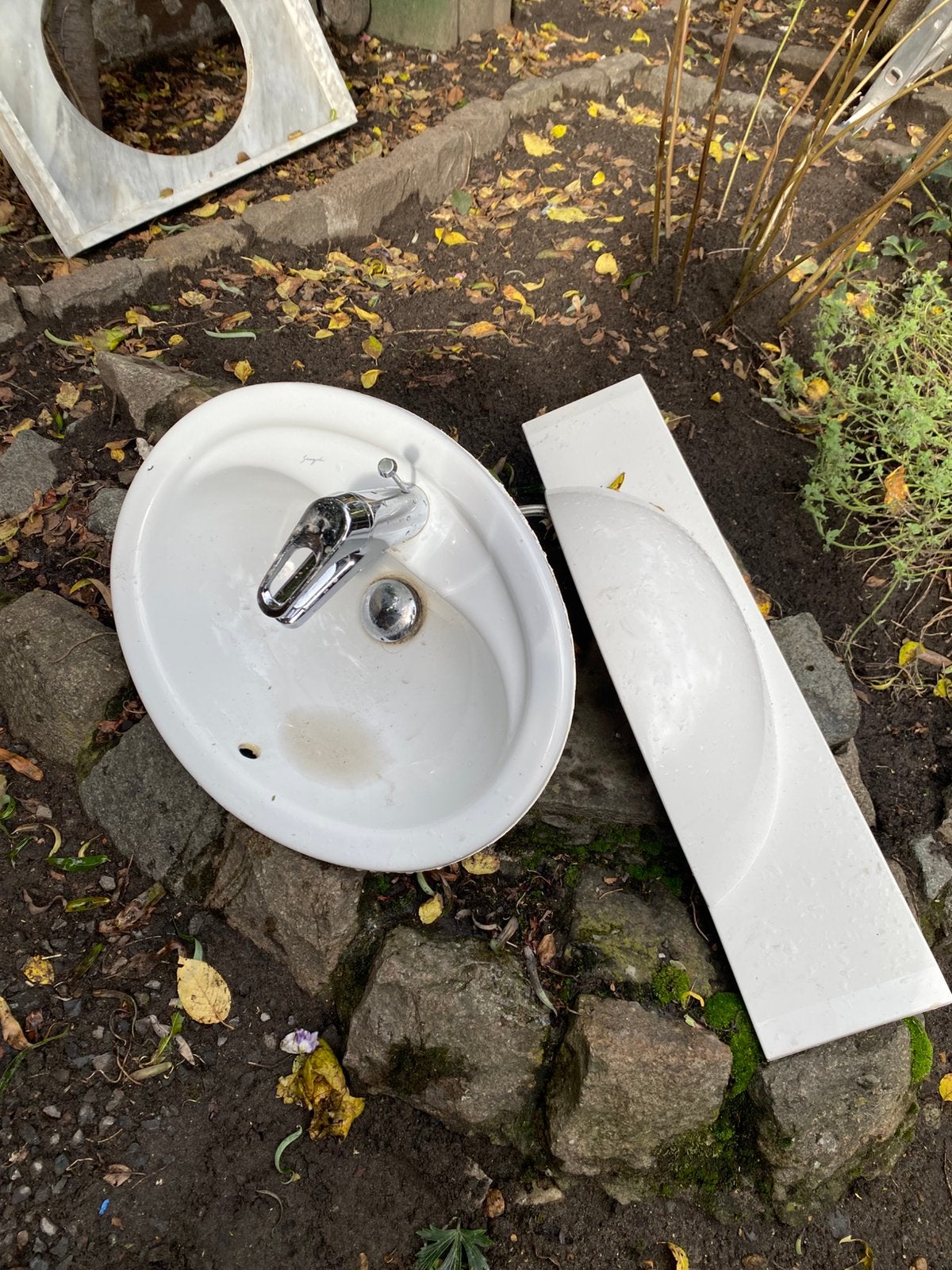 Lavabo avec dessus en marbre, Enlèvement, Comme neuf