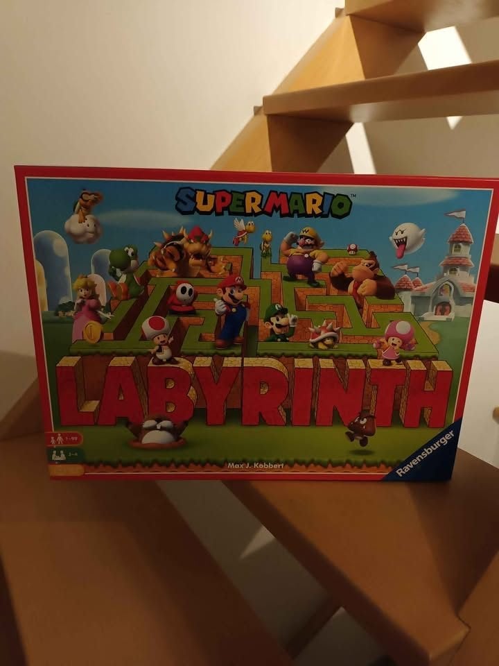 Jeu de société labyrinthe Super Mario, Enlèvement, Neuf, Garçon ou Fille