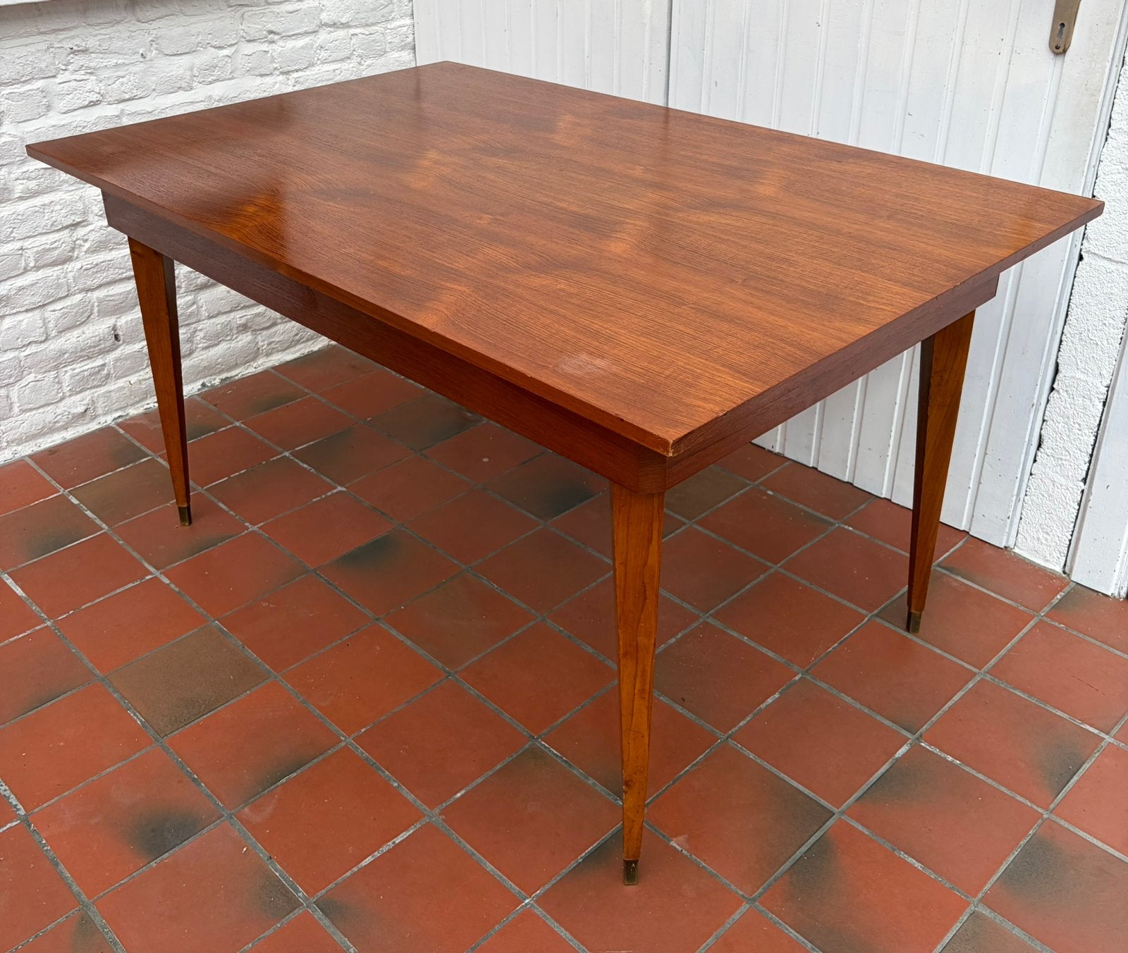 Table a manger scandinave teck vintage, Maison & Meubles, Tables | Tables à manger, Enlèvement, Utilisé, Teck