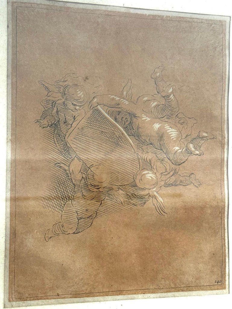 Abraham Bloemaert (XVIIe-XVIIIe siècle) 1564-1651 2 œuvres, Enlèvement, Encadré