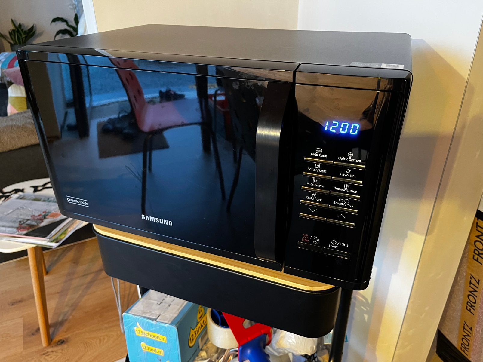 Samsung Microgolfoven 23L MS23K3513AK/EN, Elektronische apparatuur, Microgolfovens, Ophalen, Zo goed als nieuw, Microgolfoven