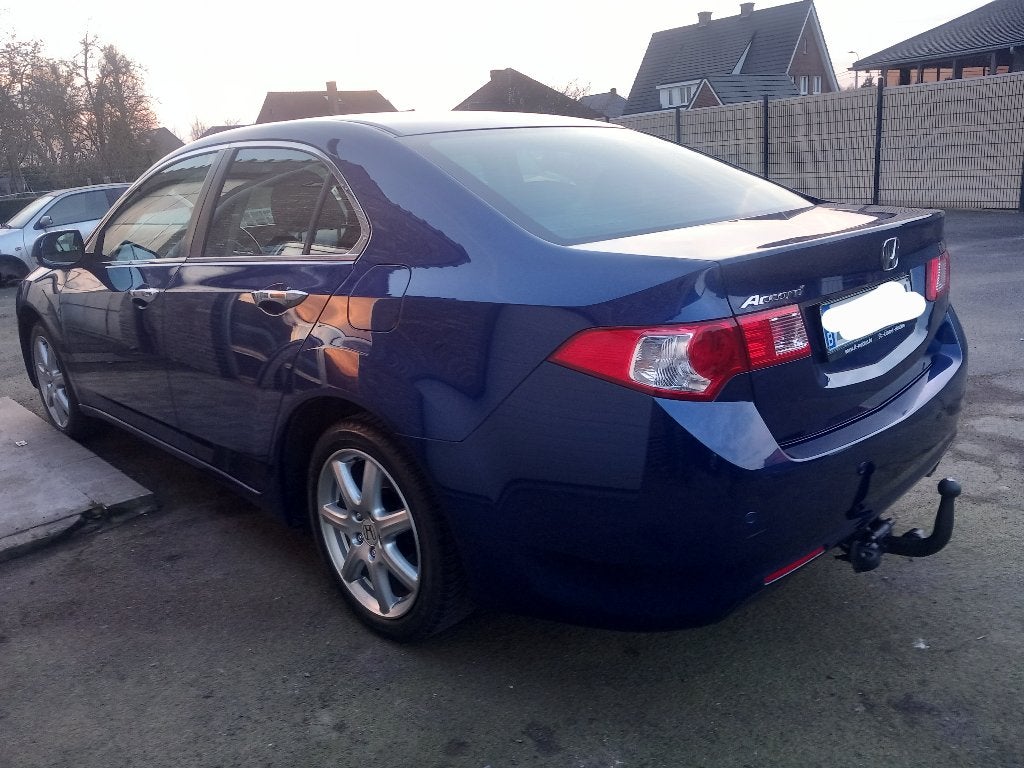 Honda Accord 2.0vtec van 1ste eigenaar! Met leder interieur, Auto's, Honda, Voorwielaandrijving, Zwart, 4 cilinders, Blauw