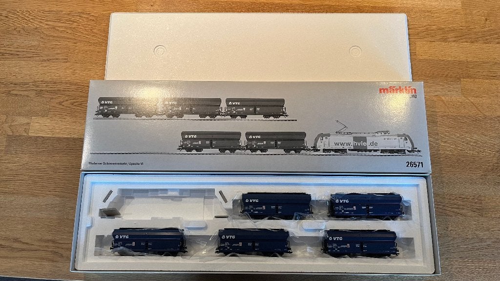 Marklin 26571 met DC Trix wielassen - Falns 5 VTG wagonset, Comme neuf, Enlèvement, Set de Trains, Courant continu ou Courant alternatif