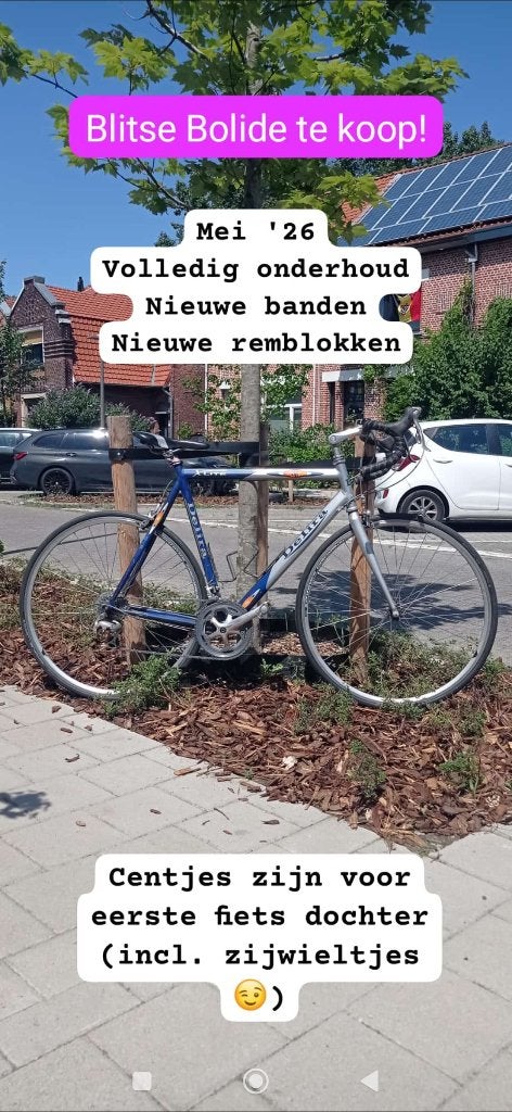 Blitse Bolide (Delira koers fiets), Moins de 10 vitesses, Comme neuf, Enlèvement, 61 à 65 cm