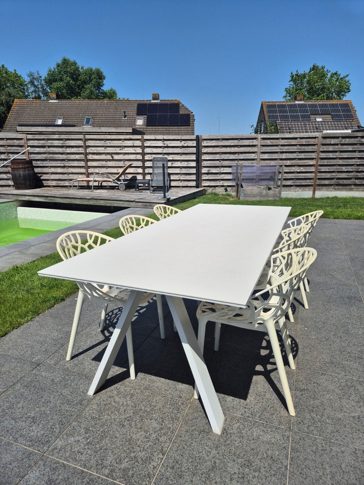 Tuintafel met kuipstoelen, Tuin en Terras, Ophalen