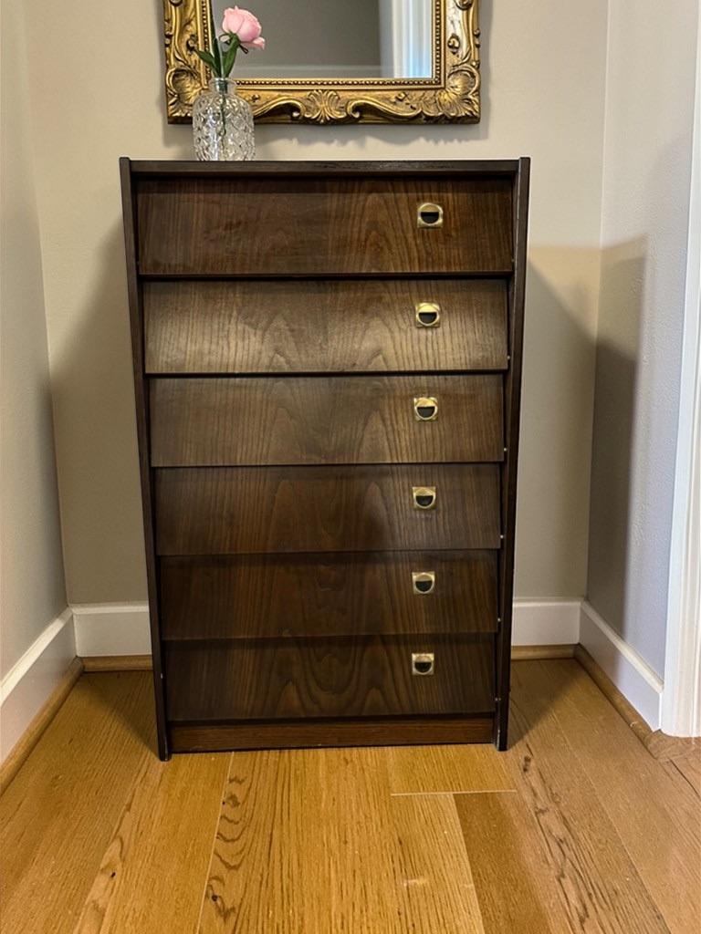 vintage houten schoenenkast / kleppenkast, Ophalen