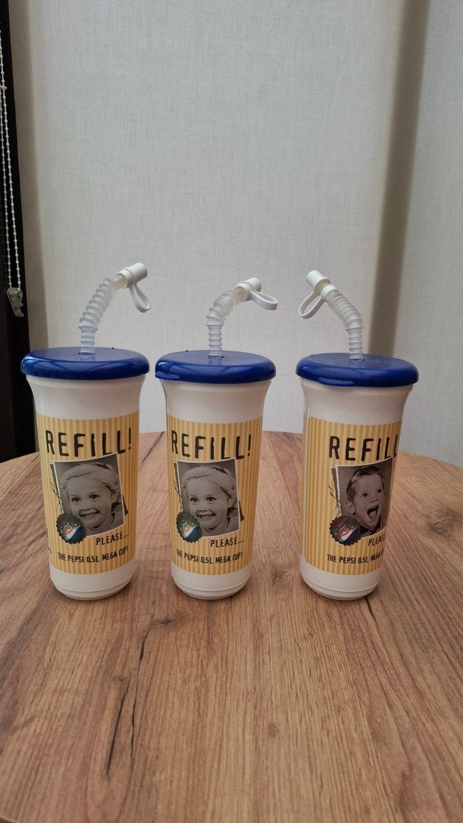 Vintage drinkbekers Pepsi Center Parcs, Ophalen