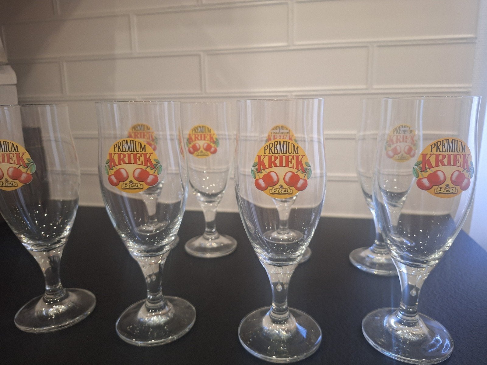 Premium Kriek St-louis glas 1€/stuk, Enlèvement, Utilisé, Verre à bière