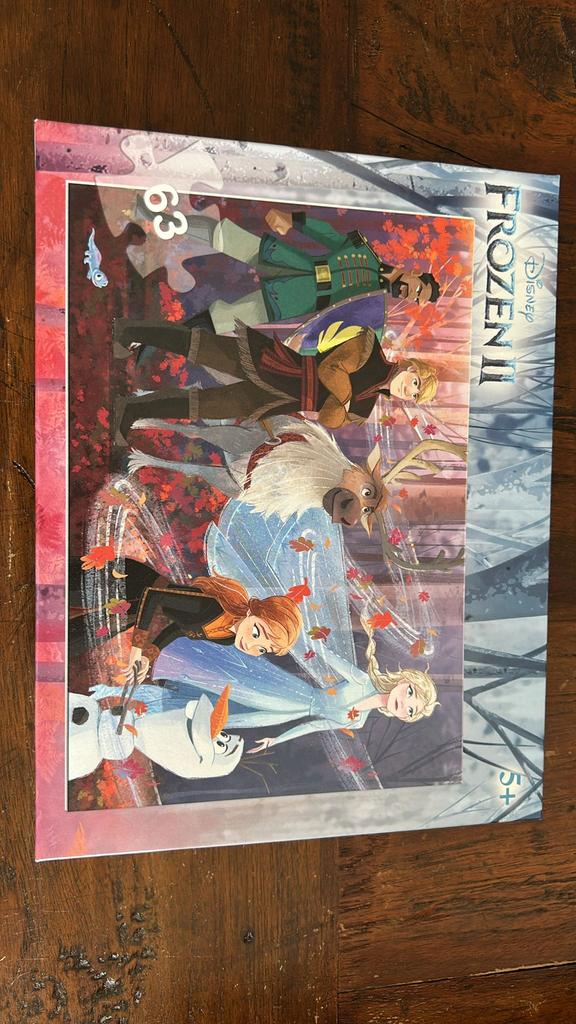 Puzzel Frozen 63 stuks, Ophalen, Meer dan 50 stukjes, Zo goed als nieuw, 4 tot 6 jaar