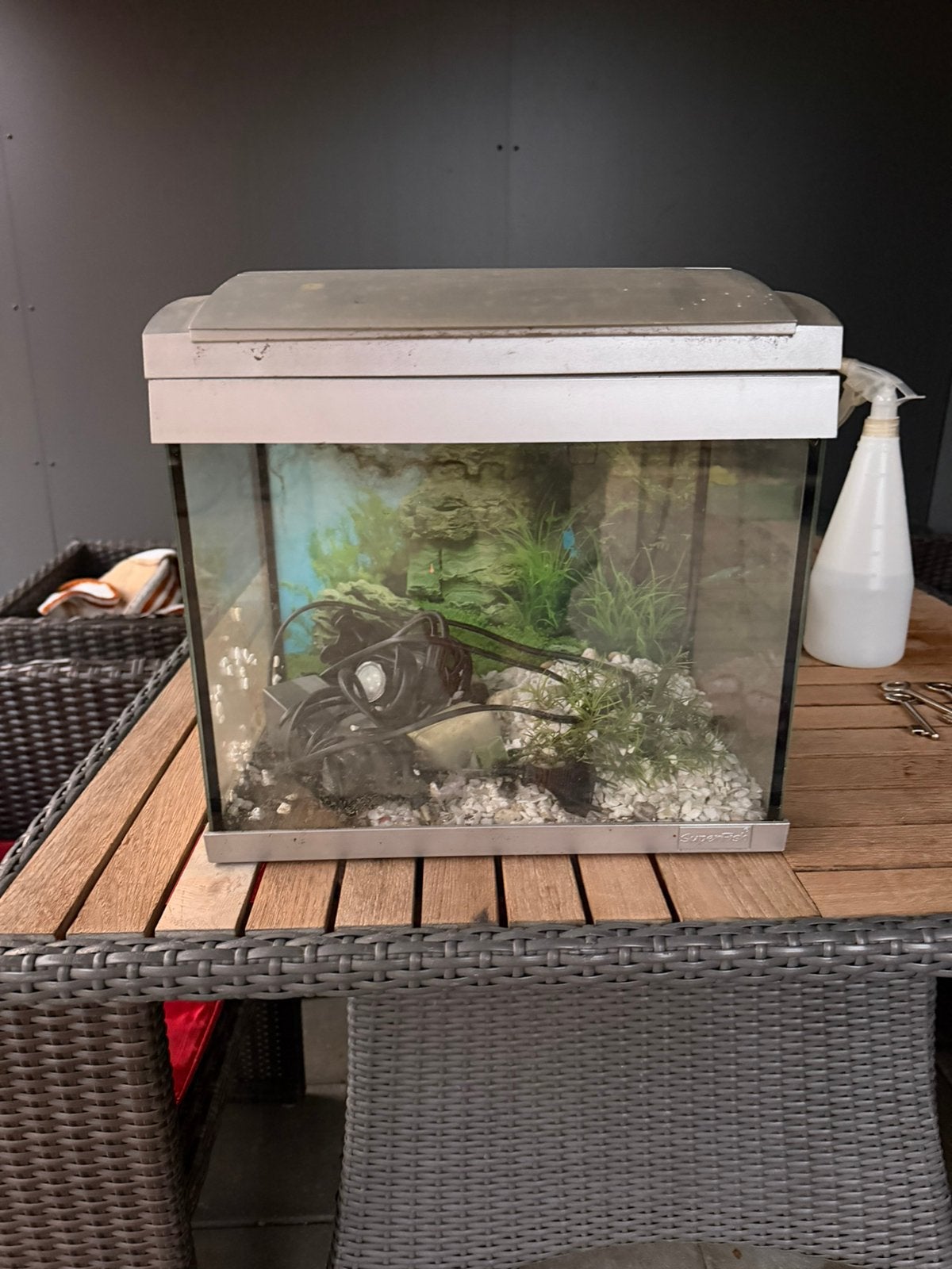 SuperFish aquarium 30L met accessoires, Ophalen, Decoratie, Gebruikt, Pomp