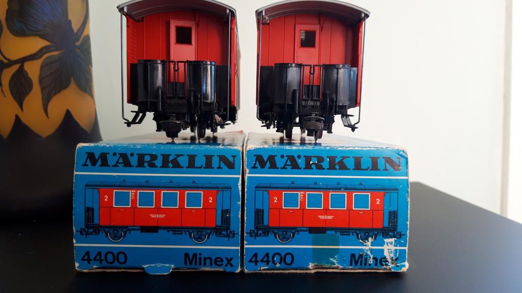 Marklin 4400 Minex  2 rijtuigen, Ophalen of Verzenden