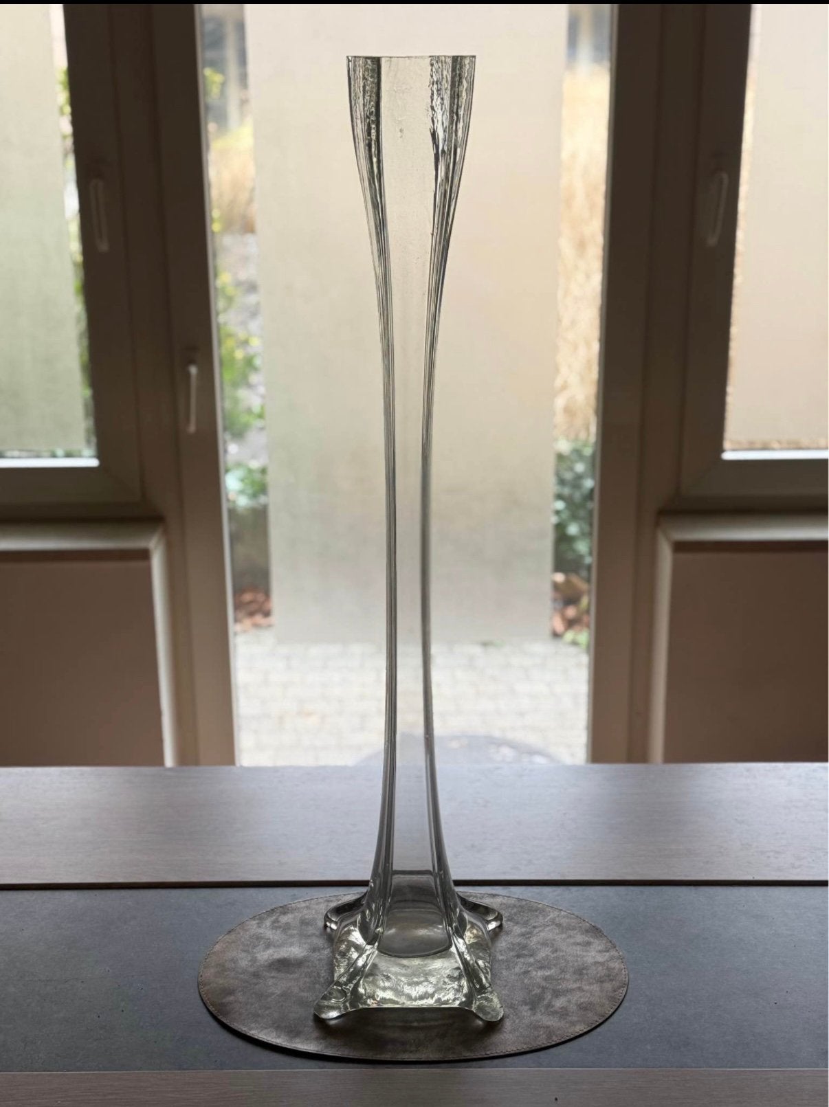 Long vase en verre souffle, Antiquités & Art, Enlèvement