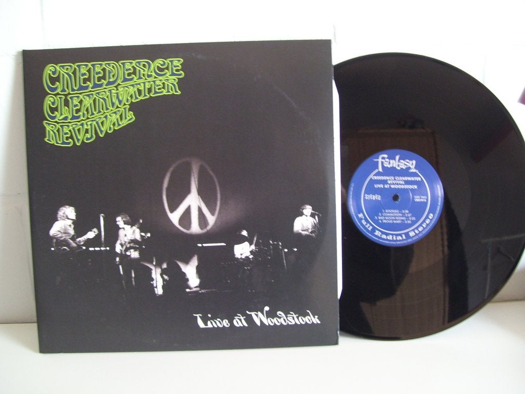 CREEDENCE CLEARWATER REVIVAL  live at woodstock ( 2 lps ), Ophalen of Verzenden, Zo goed als nieuw, 12 inch, Dubbel-LP
