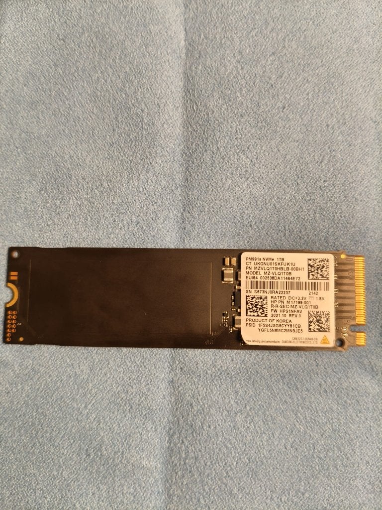 Samsung PM991a NVMe SSD, Computers en Software, Harde schijven, Gebruikt, Desktop, Intern, SSD, Ophalen of Verzenden