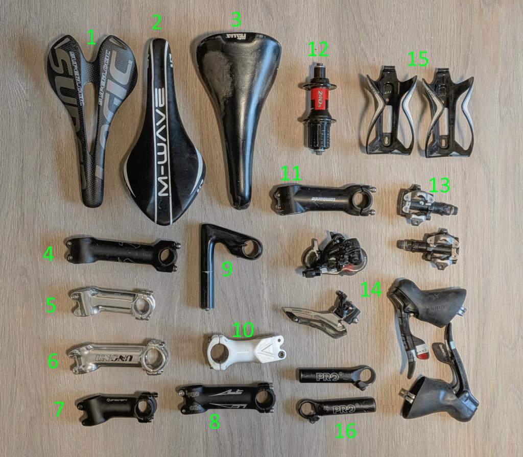 Fietsonderdelen, Fietsen en Brommers, Fietsonderdelen, Ophalen of Verzenden, Zadel, Carbon