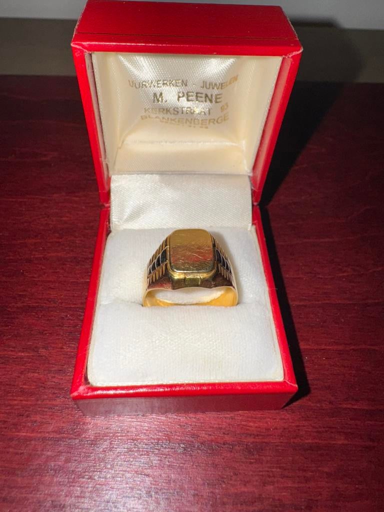Gouden heren ring, Ophalen, Gebruikt, 19 tot 20, Heer