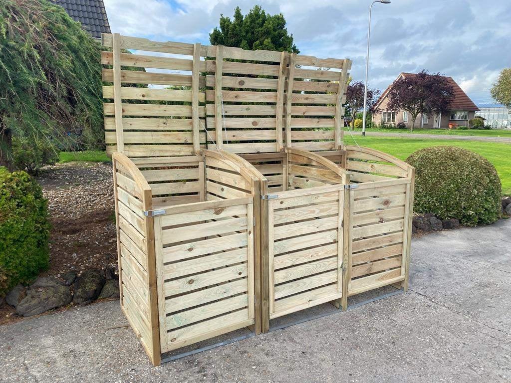 houten kliko ombouw - strakke look, Ophalen of Verzenden, Nieuw, Hout, Containerberging