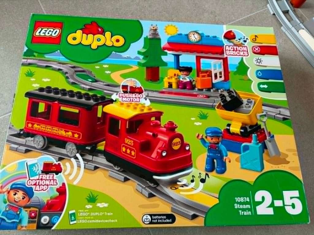 Duplo Stoomtrein, Kinderen en Baby's, Ophalen, Zo goed als nieuw, Duplo, Complete set