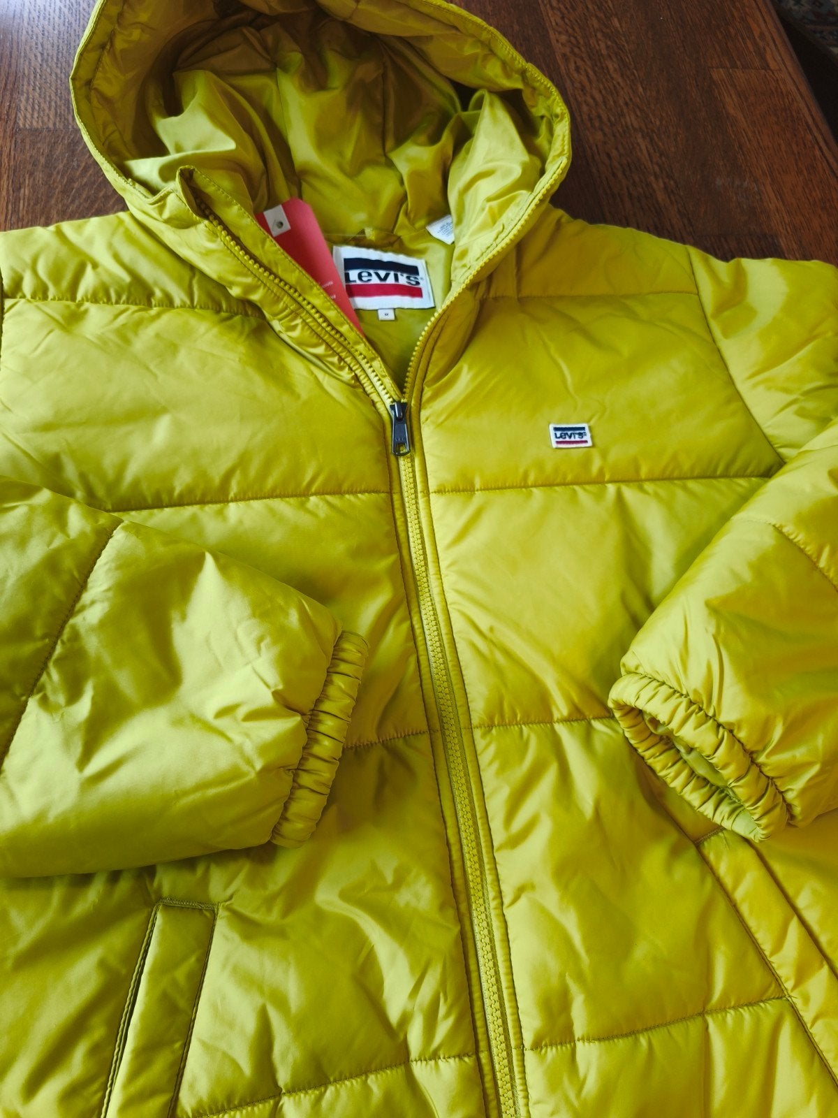 Levi's Gewatteerde Jas / Puffer Jacket met Capuchon – Maat M, Ophalen of Verzenden, Maat 38/40 (M)