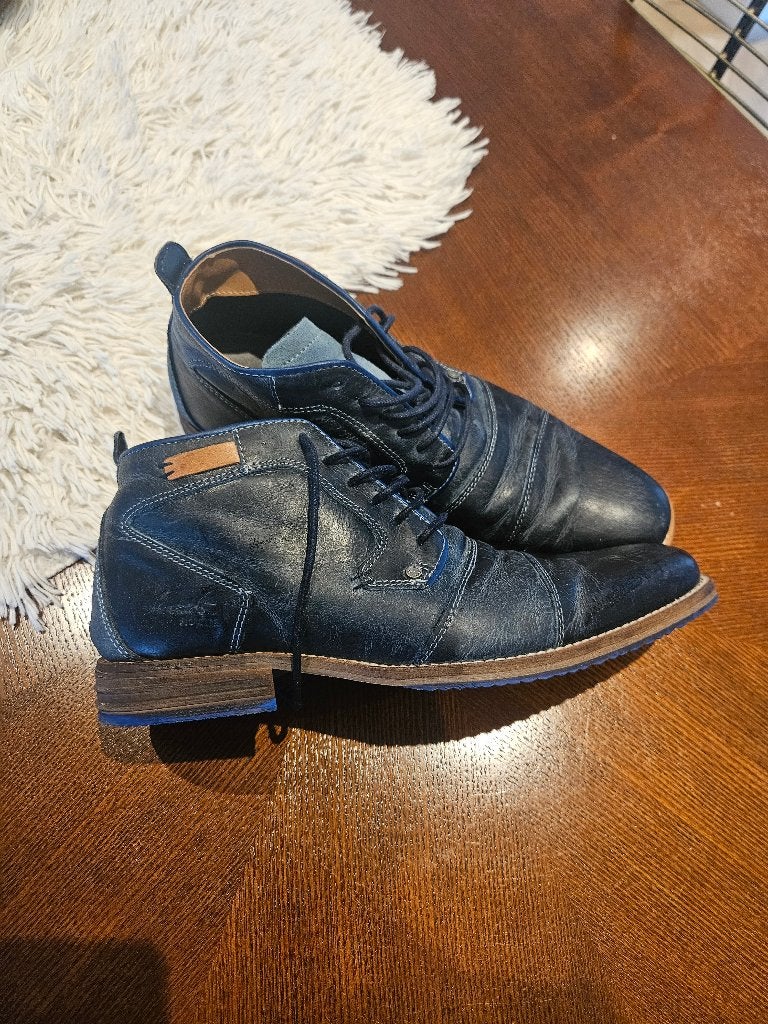 Lederen herenschoenen, Vêtements | Hommes, Chaussures, Chaussures à lacets, Enlèvement, Bull Boxer, Porté