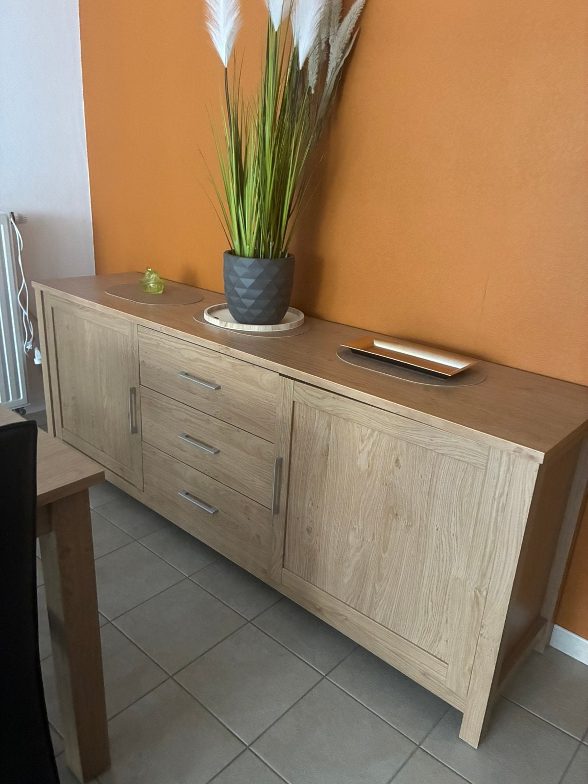 Eetkamer met 6 stoelen te koop, Huis en Inrichting, Ophalen, Gebruikt, Zie fotos stoelen in goede staat weinig gebruiksporen, 4 tot 6 stoelen
