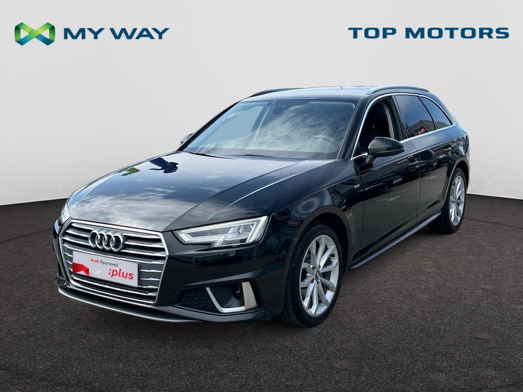 Audi A4 Avant SPORT*AUTOMAAT*190PK*GPS*CARPLAY*CAMERA*SENSOR, Auto's, Audi, Navigatiesysteem, 164 g/km, A4, Zwart