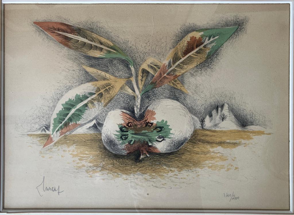 Litho Jean Lurçat (1892–1966) Bladeren, Ophalen