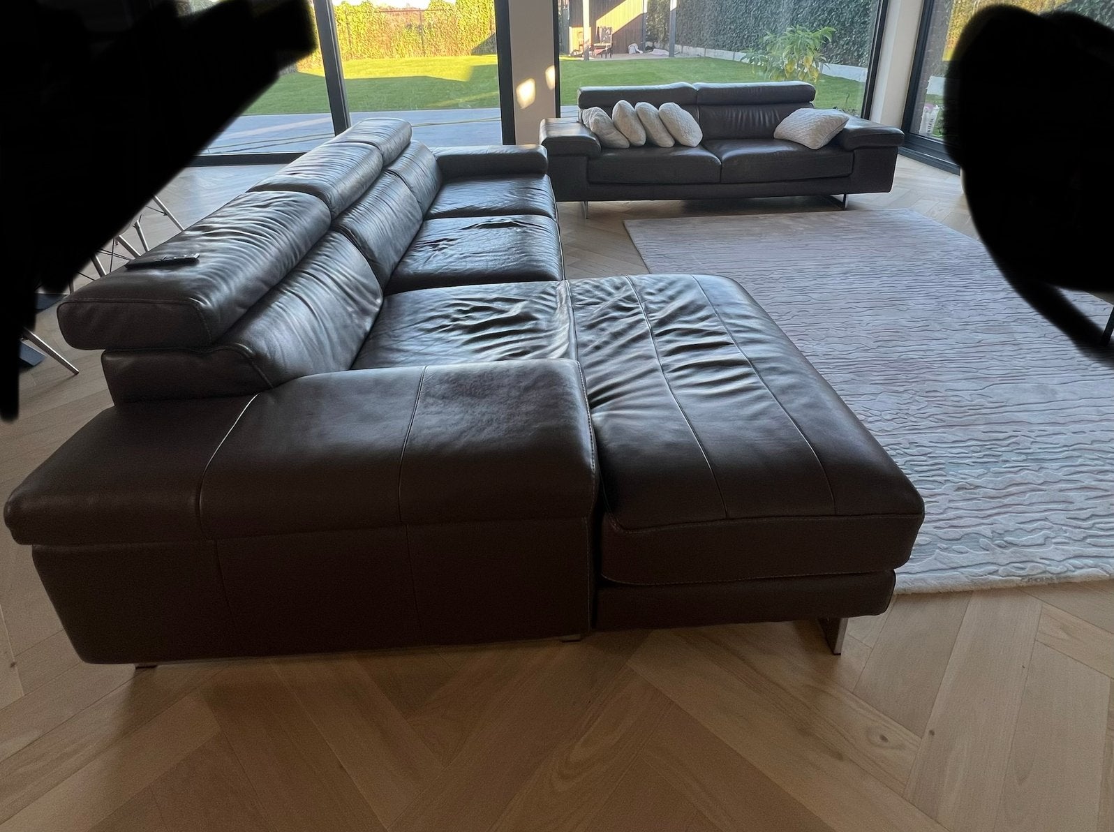 Leder salon, Ophalen, Gebruikt, 75 tot 100 cm, Modern