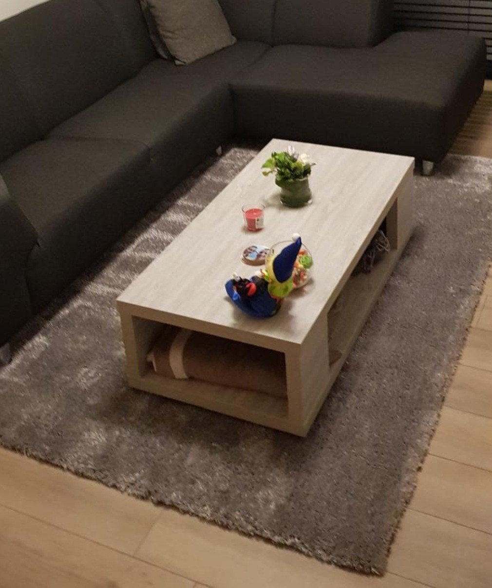 Salontafel, Huis en Inrichting, Ophalen, Gebruikt, Rechthoekig, Overige houtsoorten