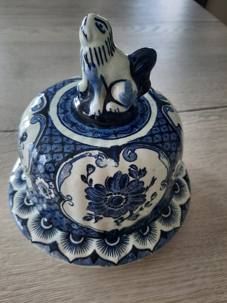 Boch deksel Delfts voor op Boch pot of vaas, Ophalen