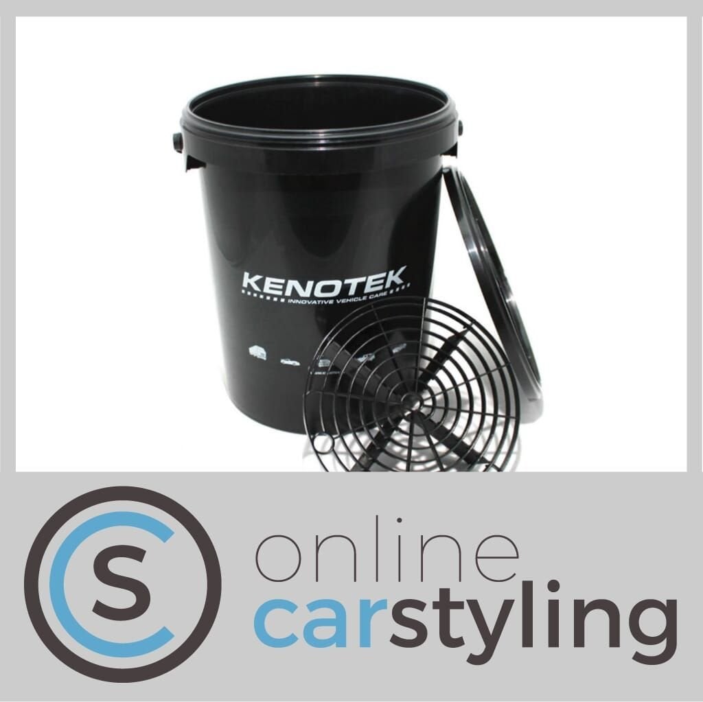 KENOTEK WASH BUCKET 20 LITER INCL. GRIDGUARD EN DEKSEL ZWART, Ophalen of Verzenden, -, -, -