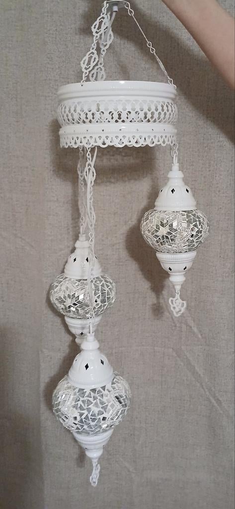 Marokkaanse mozaïek hanglamp, Ophalen