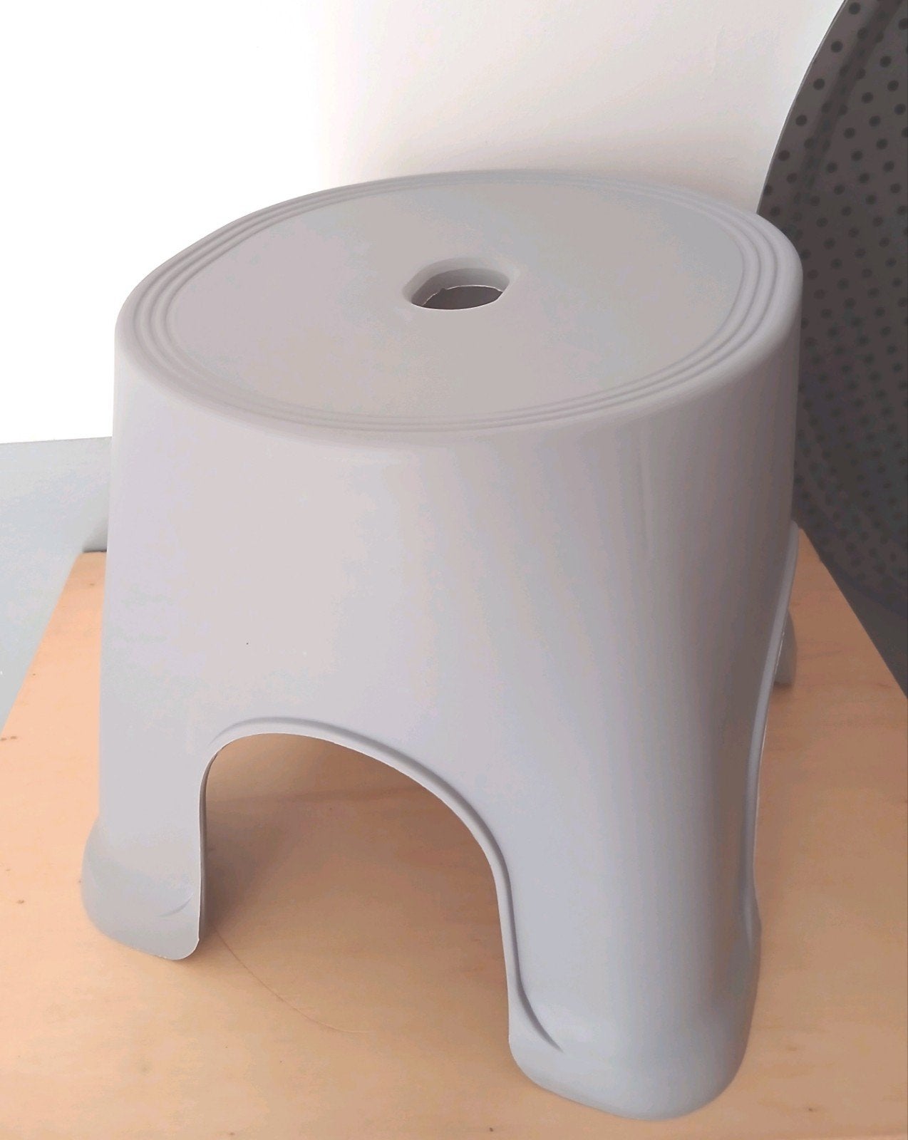 🟣🔵  Neuf lot de 2 marches pied tabourets gris, Enlèvement, Neuf, Plastique