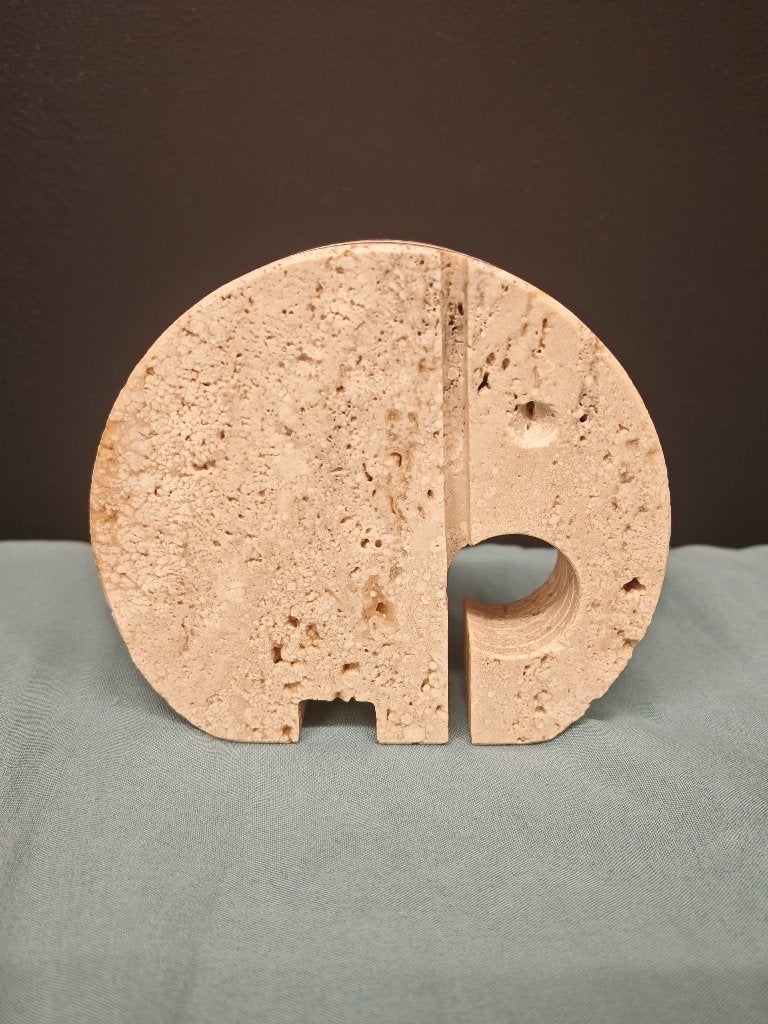 Vintage Italiaans design travertijn olifant beeldje, Ophalen of Verzenden, Gebruikt, Dier