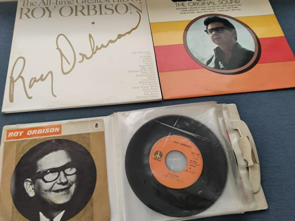 Lot roy orbinson (2lp all time gr+orginials sound+11 singles, Ophalen of Verzenden