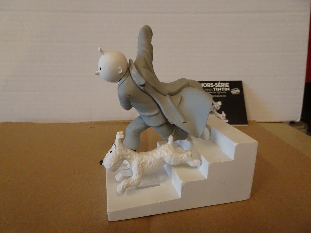 Figurine Tintin N&B - HS N6 - Tintin en action -, Enlèvement ou Envoi, Tintin, Comme neuf, Statue ou Figurine