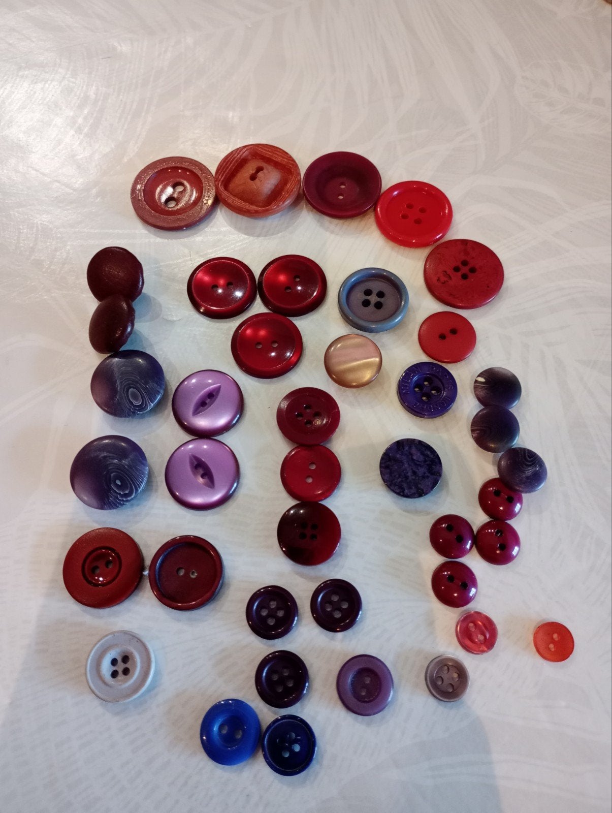 Boutons tons prune bordeaux violet, Hobby en Vrije tijd, Naaien en Fournituren, Ophalen of Verzenden