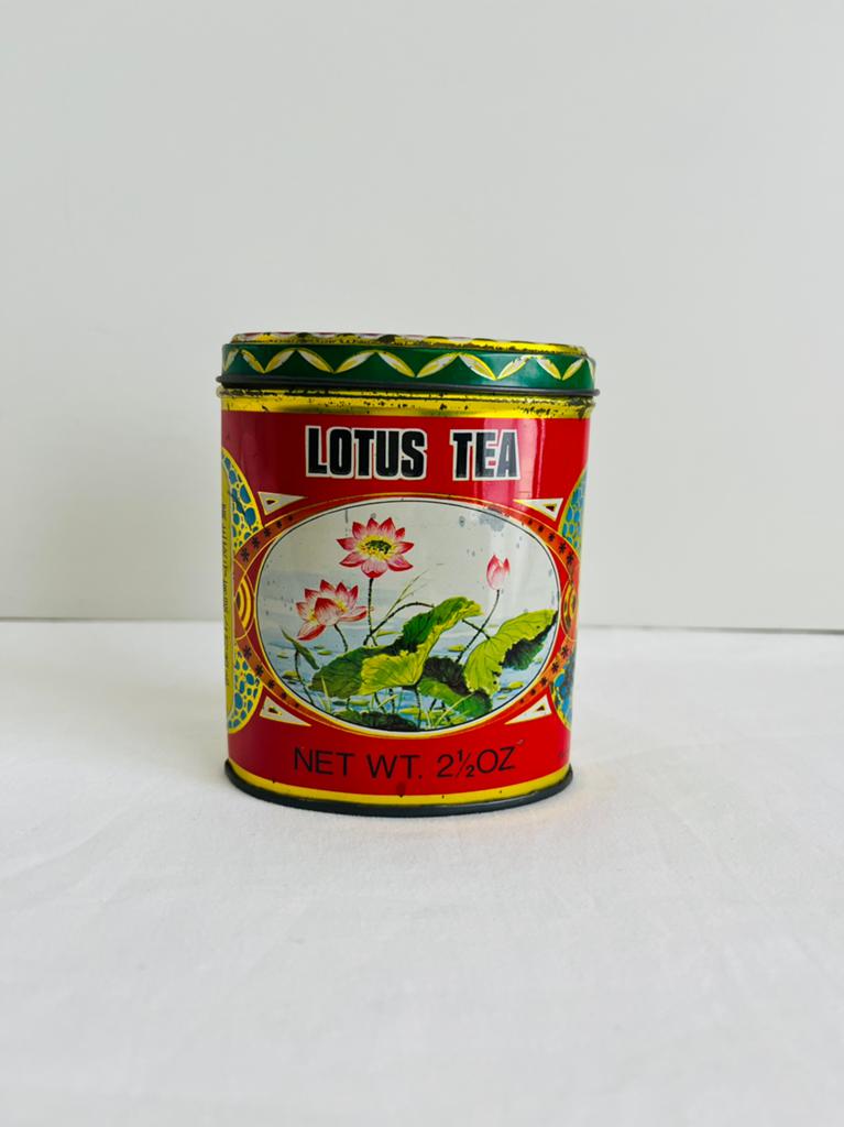 Vintage Kwong Sang Tea Co lotus Tea theeblik., Ophalen