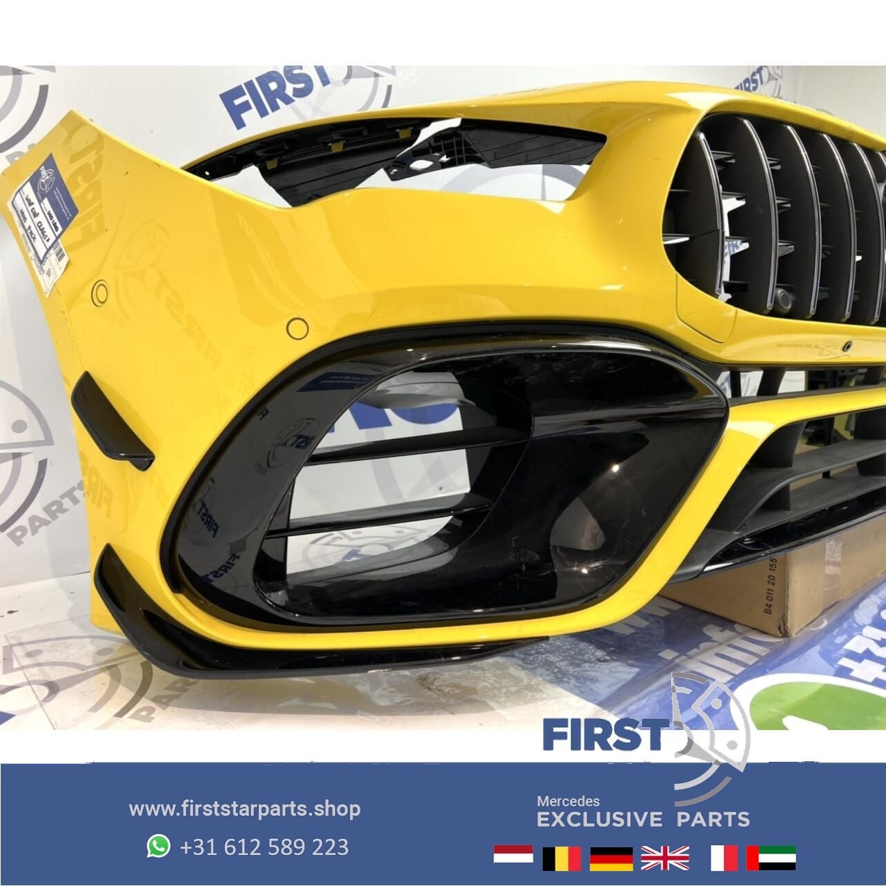 W118 C118 X118 CLA 45 AMG VOORBUMPER GEEL COMPLEET Mercedes, Utilisé, -, Avant, -