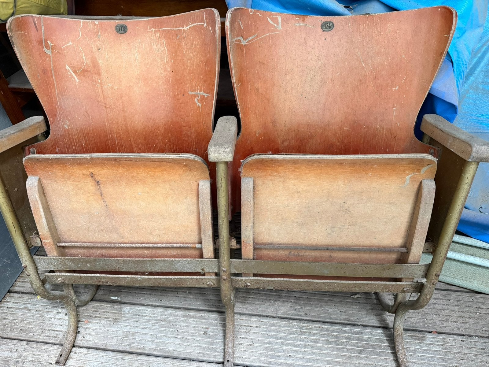 Sièges de cinéma, Vintage, Enlèvement, Utilisé, Bois