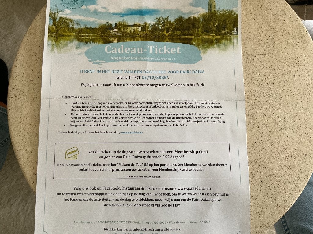 1 Ticket pairi Diaz’s  geldig tot 2/10/2026, Tickets & Billets, Une personne, Ticket ou Carte d'accès