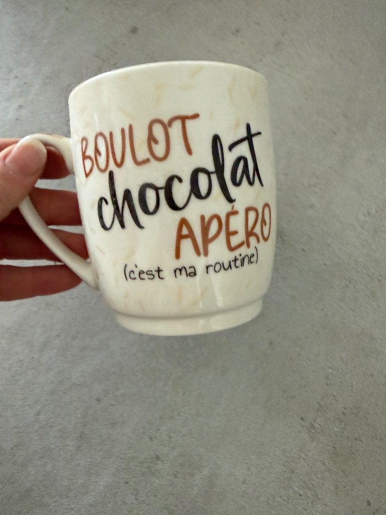 Tasse Cup Me blanche avec inscription, Maison & Meubles, Enlèvement ou Envoi, Neuf, Tasse(s) et/ou soucoupe(s)