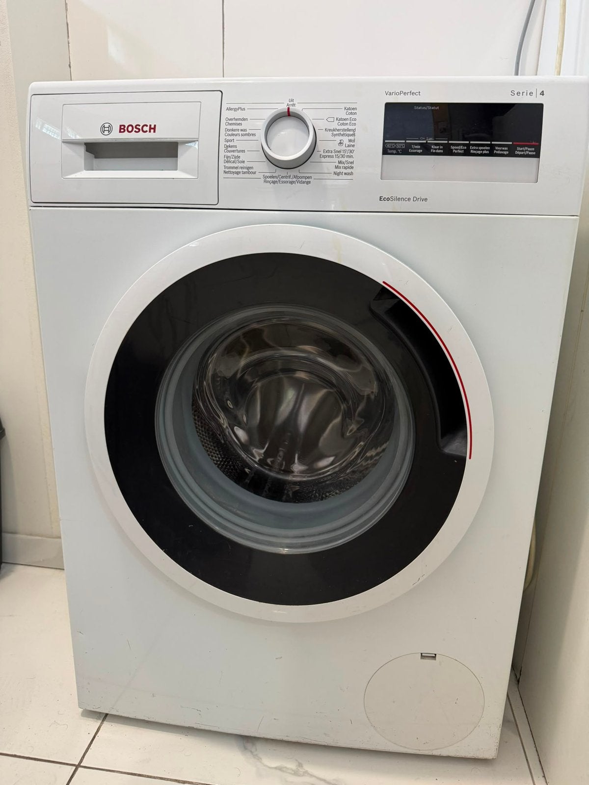 Bosch wasmachine Serie 4 vario perfect, Electroménager, 1200 à 1600 tours, 6 à 8 kg, Chargeur frontal, Enlèvement