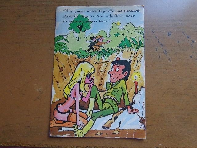 Postkaart Naakt - Humor, Ophalen of Verzenden, Gelopen, Overige thema's