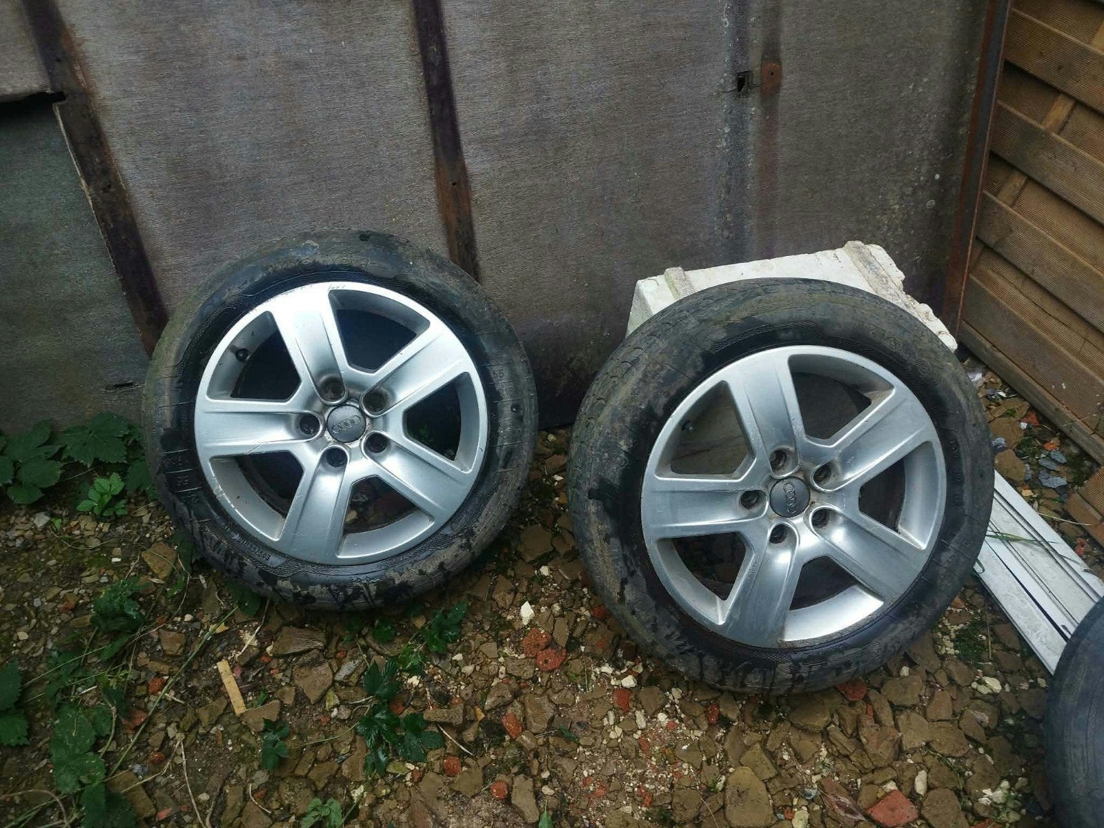 4 Jantes Alu Origine Audi 16 pouces + Pneus, Pneus hiver, 16 pouces, Pneu(s), Enlèvement