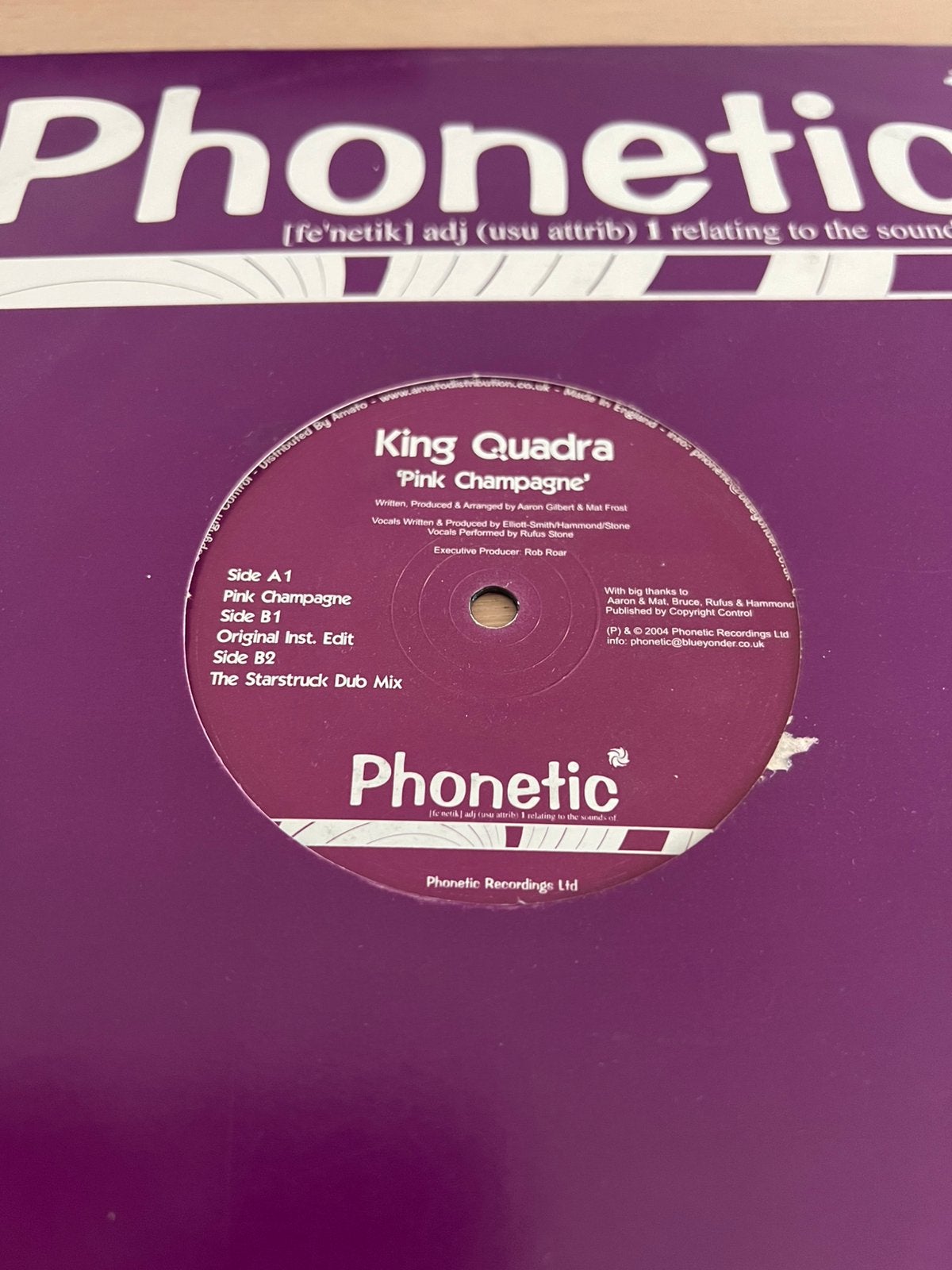 King quadra - pink champagne, Ophalen of Verzenden, Zo goed als nieuw, House
