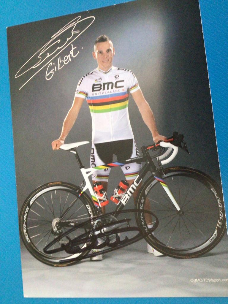 Wk wielerkaart 2012 team bmc philippe gilbert signe, Envoi, Comme neuf